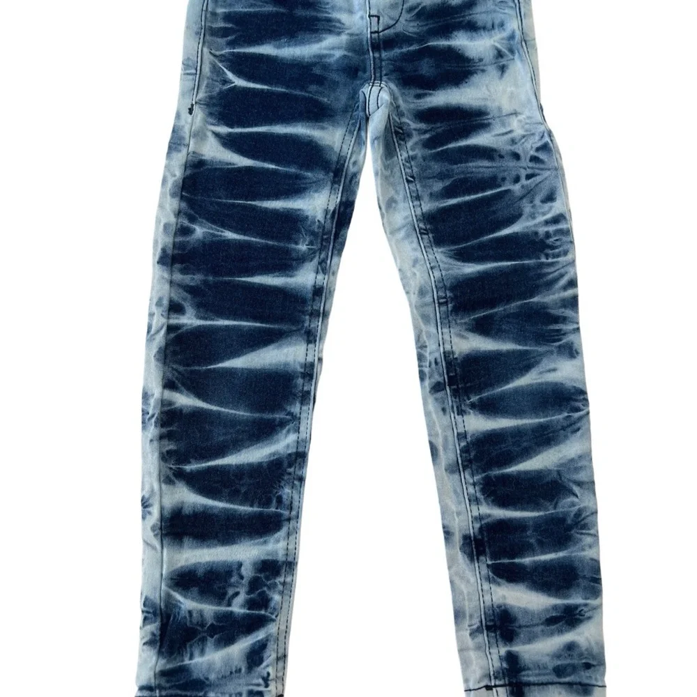 Wonder Nation Blue Tie-Dye Kids Fashion Jeggings | Girls XS (4-5)